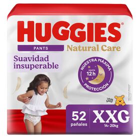 Pañales Huggies Pants Natural Care Xxg 52 unidades